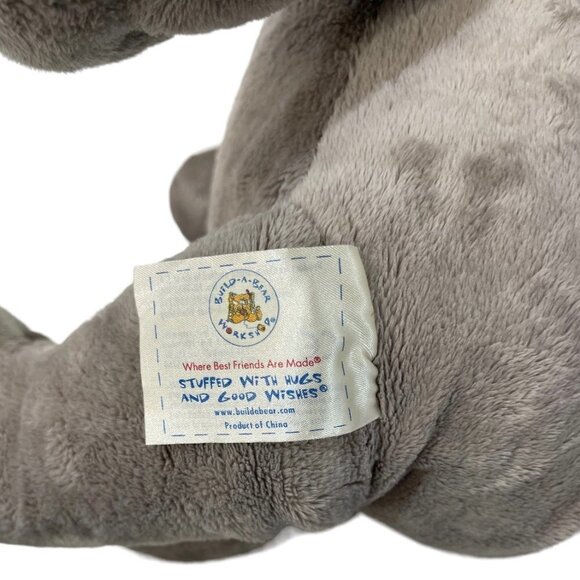 BUILD-A-BEAR Grey Elephant Plush Approx.‎ 19" Retired Stuffed Animal EUC - Picture 8 of 14